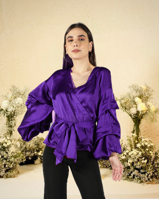 CLEARANCE - Purple Drama Top