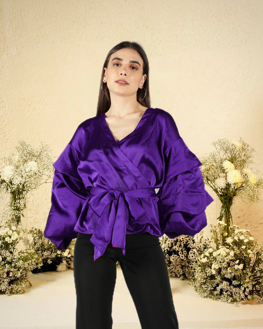 CLEARANCE - Purple Drama Top