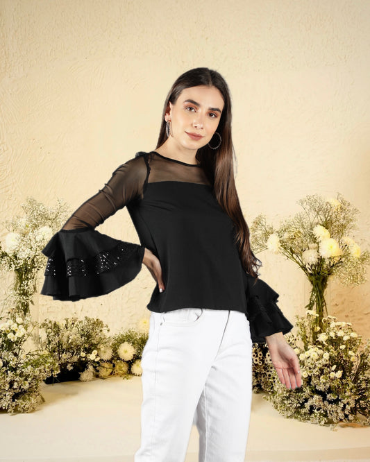 CLEARANCE - Cher Ruffle Top