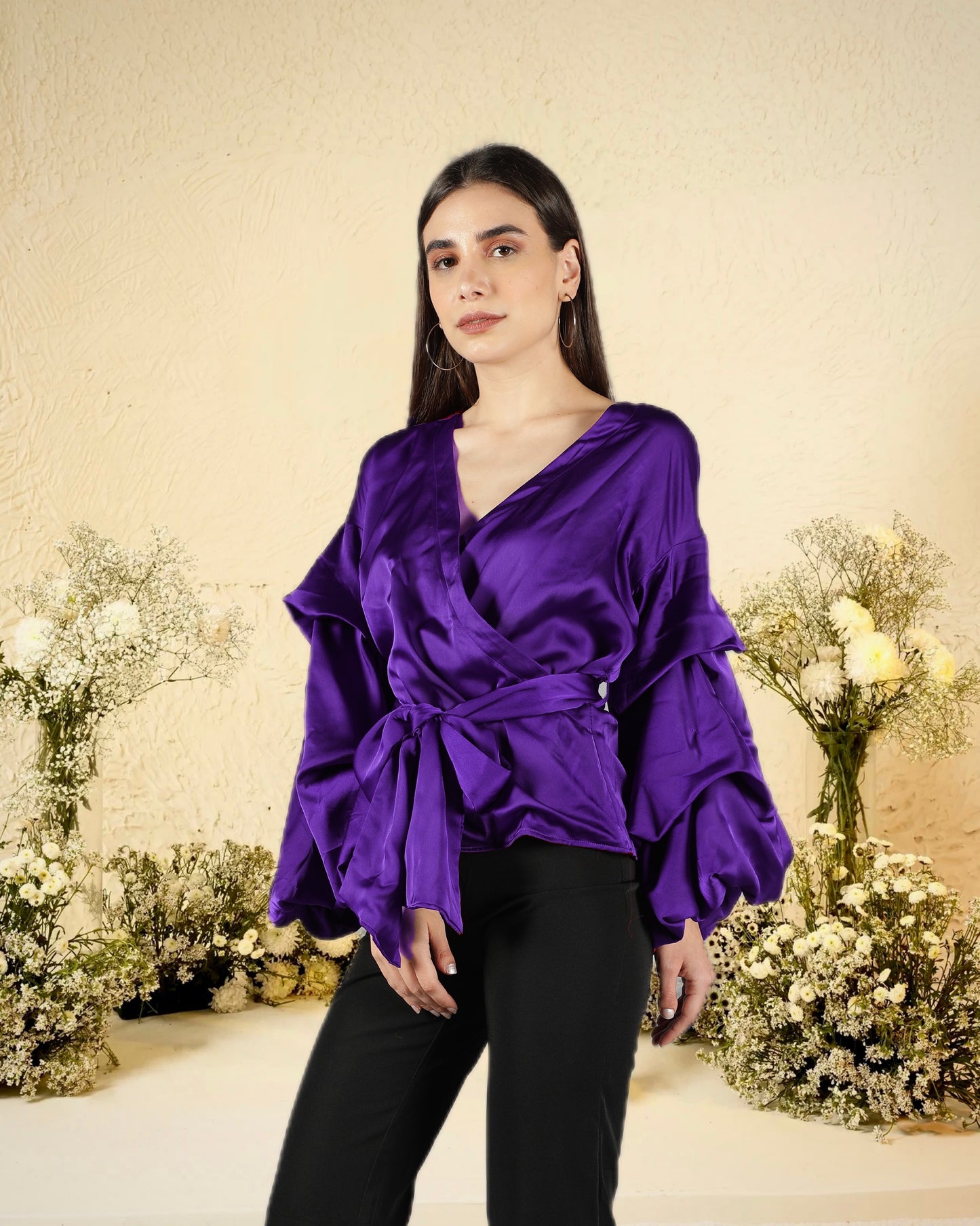 CLEARANCE - Purple Drama Top