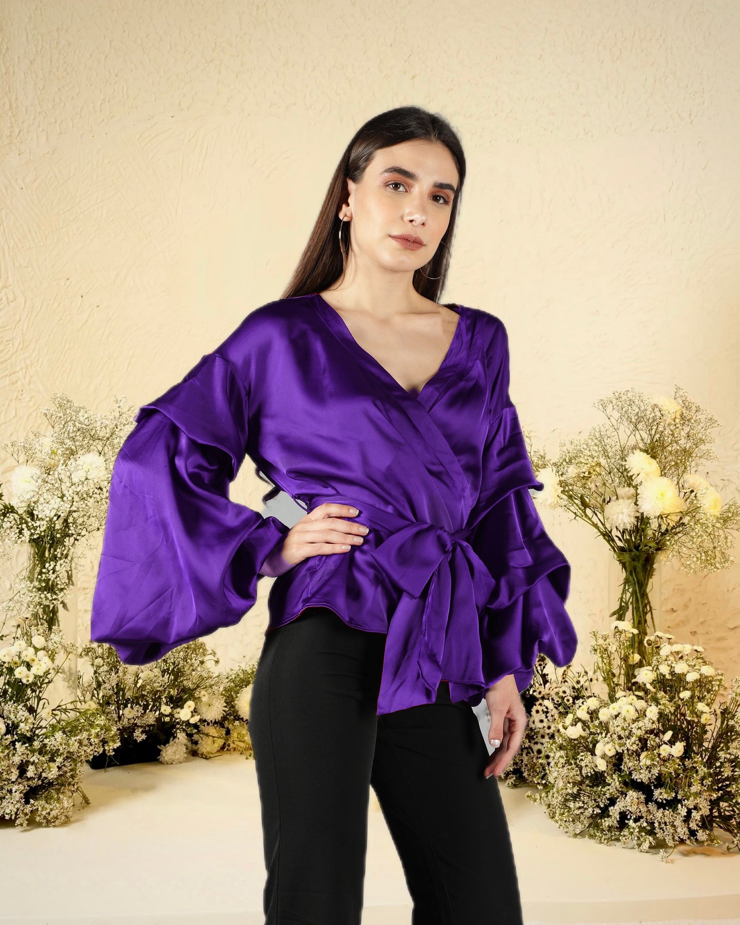 CLEARANCE - Purple Drama Top