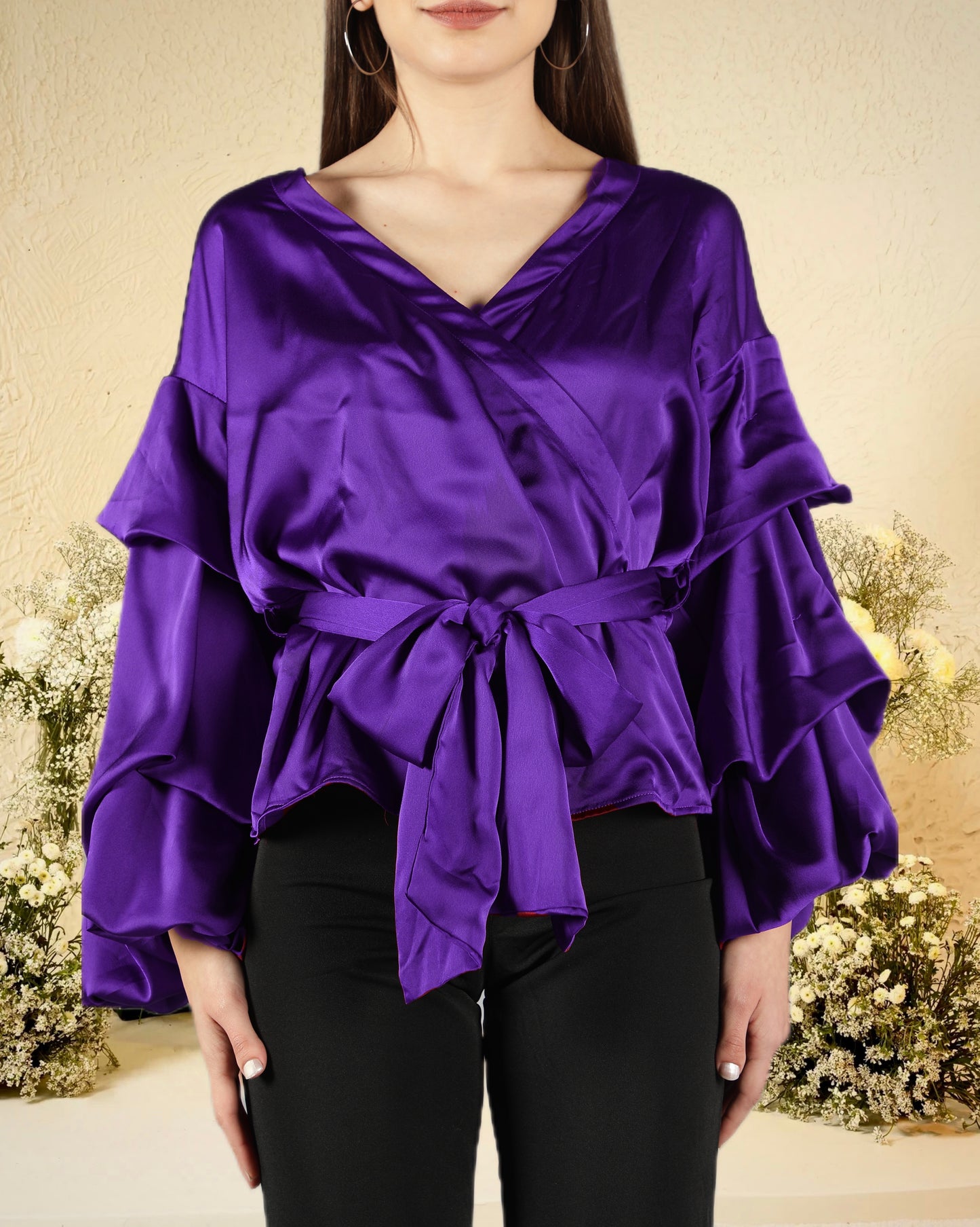CLEARANCE - Purple Drama Top