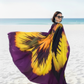 Purple Pansy Cape Kaftan