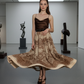 Vintage Beige Paisley Skirt