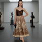 Vintage Beige Paisley Skirt