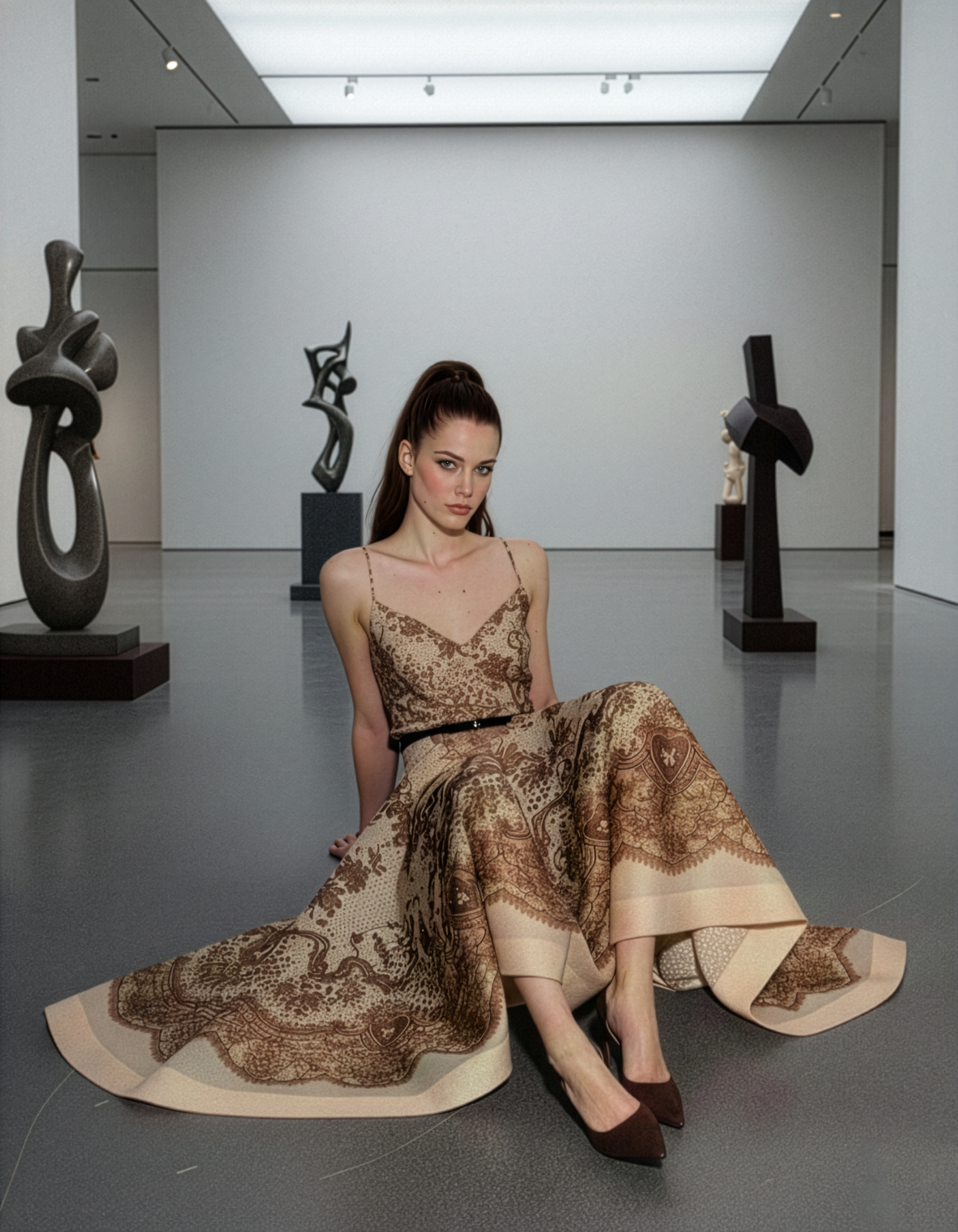 Vintage Beige Paisley Top