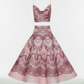 Vintage Pink Paisley Skirt