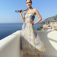 Vintage Cream Wisteria Dress