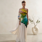 Flora Hand Painted Cream Gown