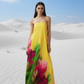Yellow Peony Tube Gown