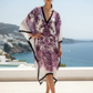 Magenta Majolica Kaftan Cover Up