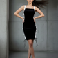 Risque Black Side Tie Dress