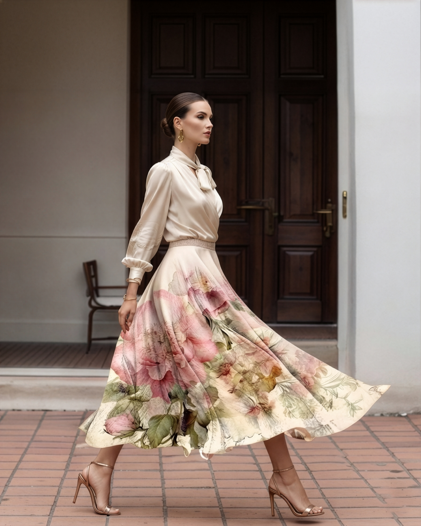 Vintage Floral Skirt