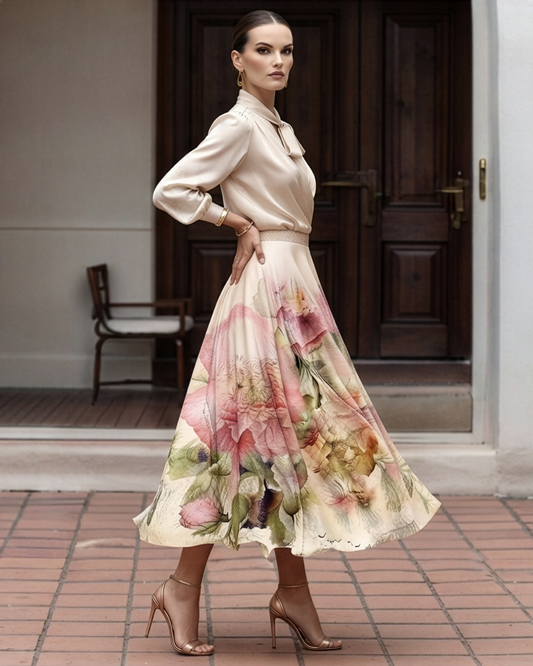 Vintage Floral Skirt