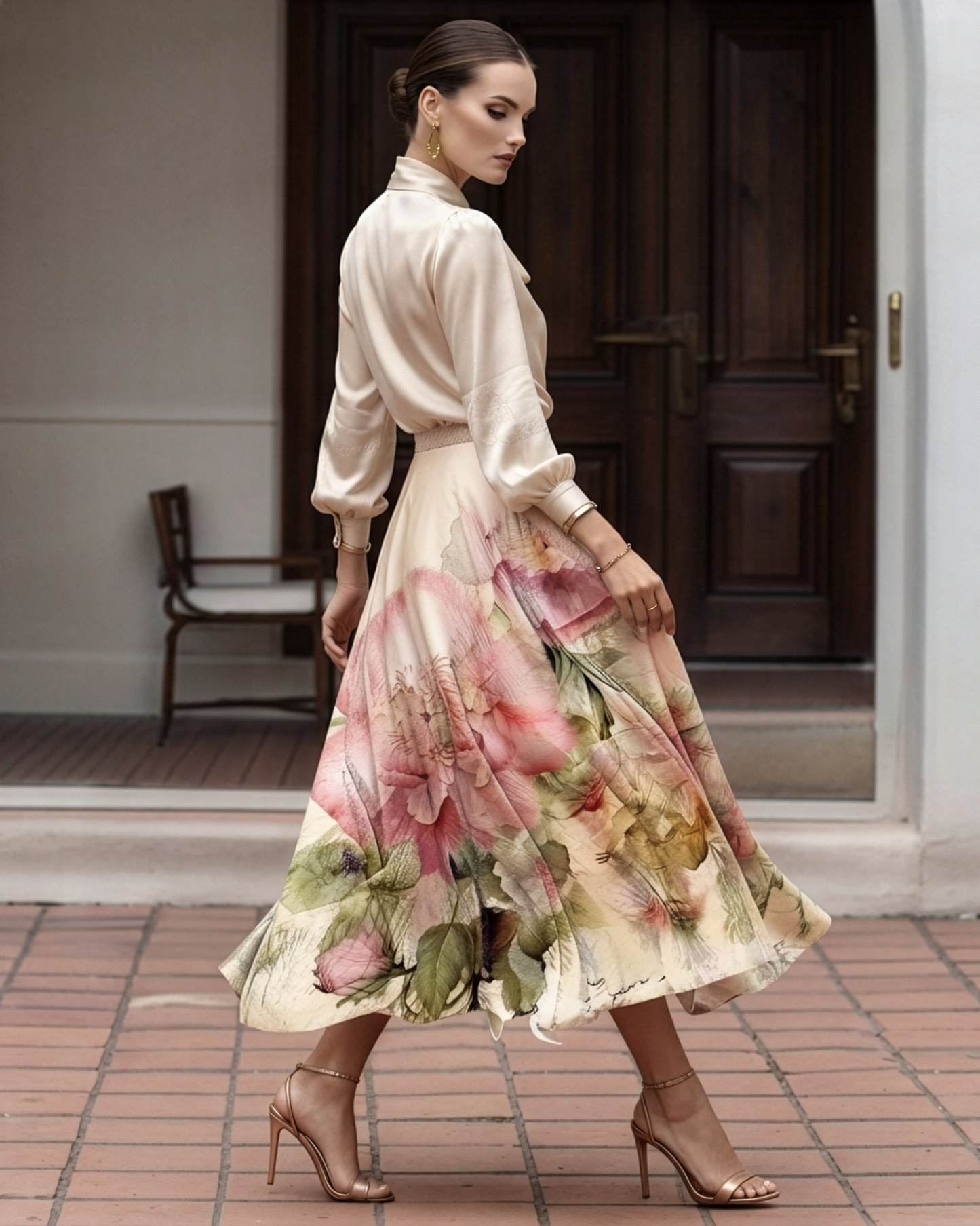 Vintage Floral Skirt