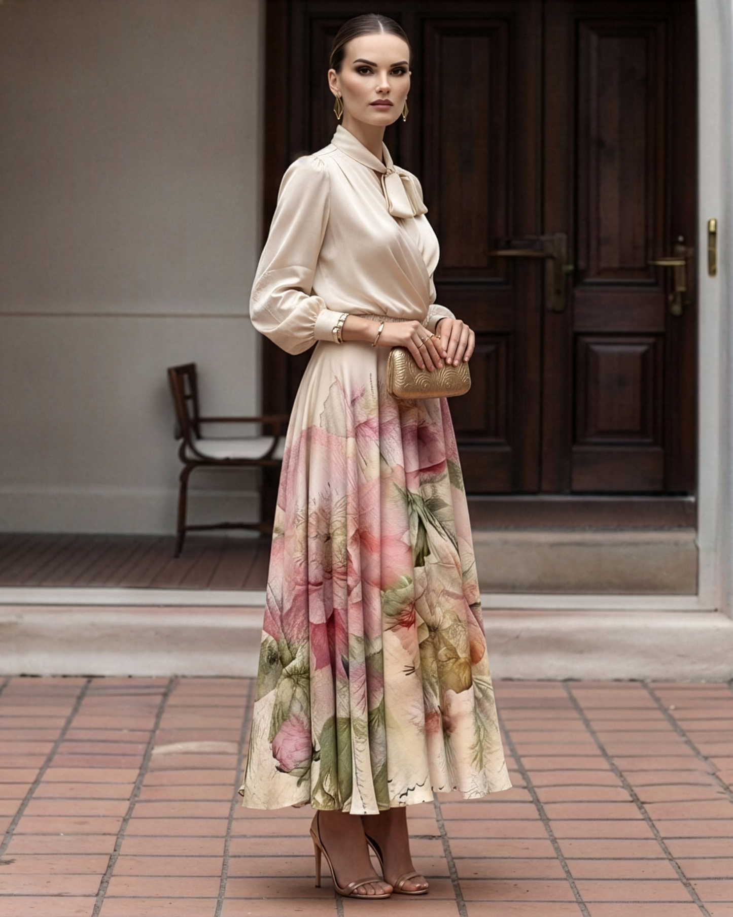 Vintage Floral Skirt