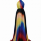 Rainbow Ombre Halter Gown
