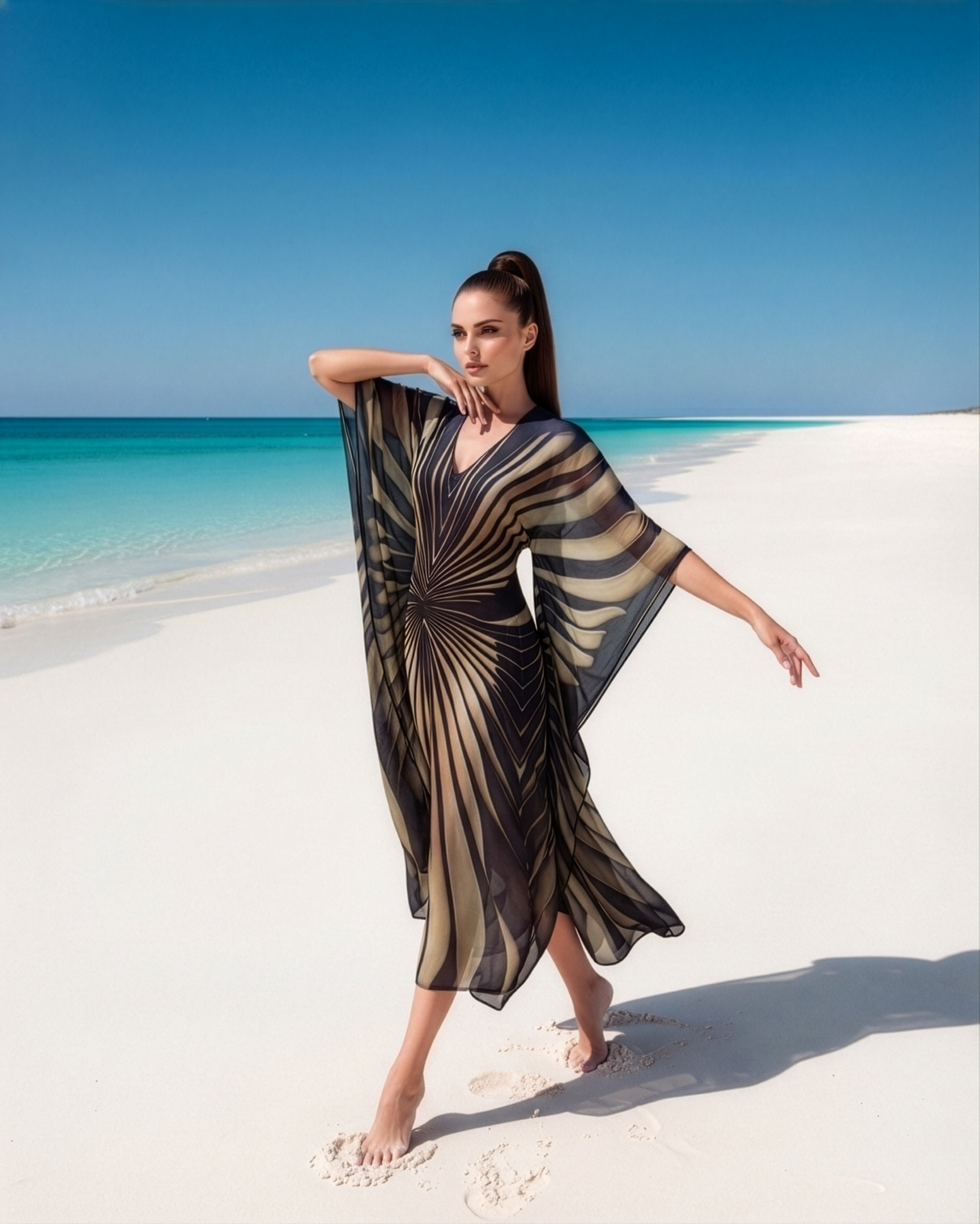 Monarch Tiger Kaftan