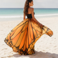 Butterfly Orange Skirt