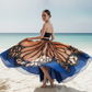 Monarch Butterfly Navy Skirt