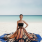 Monarch Butterfly Navy Skirt