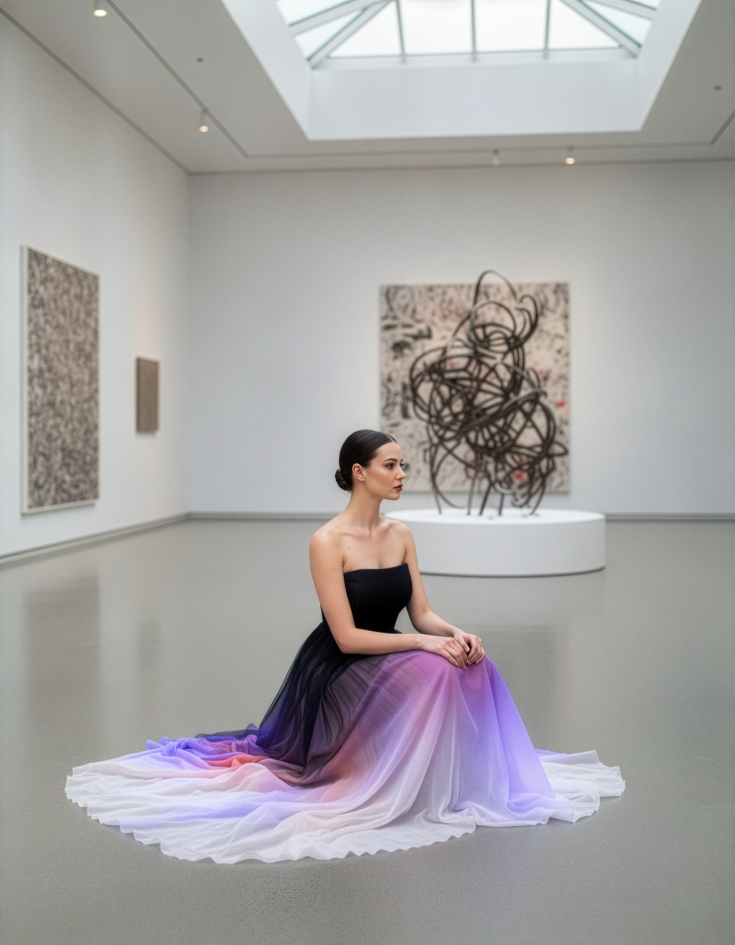 Midnight Fantasy Ombre Tube Gown