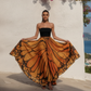 Butterfly Orange Skirt