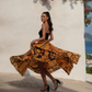 Butterfly Orange Skirt
