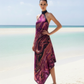 Magenta Marble Handkerchief Dress
