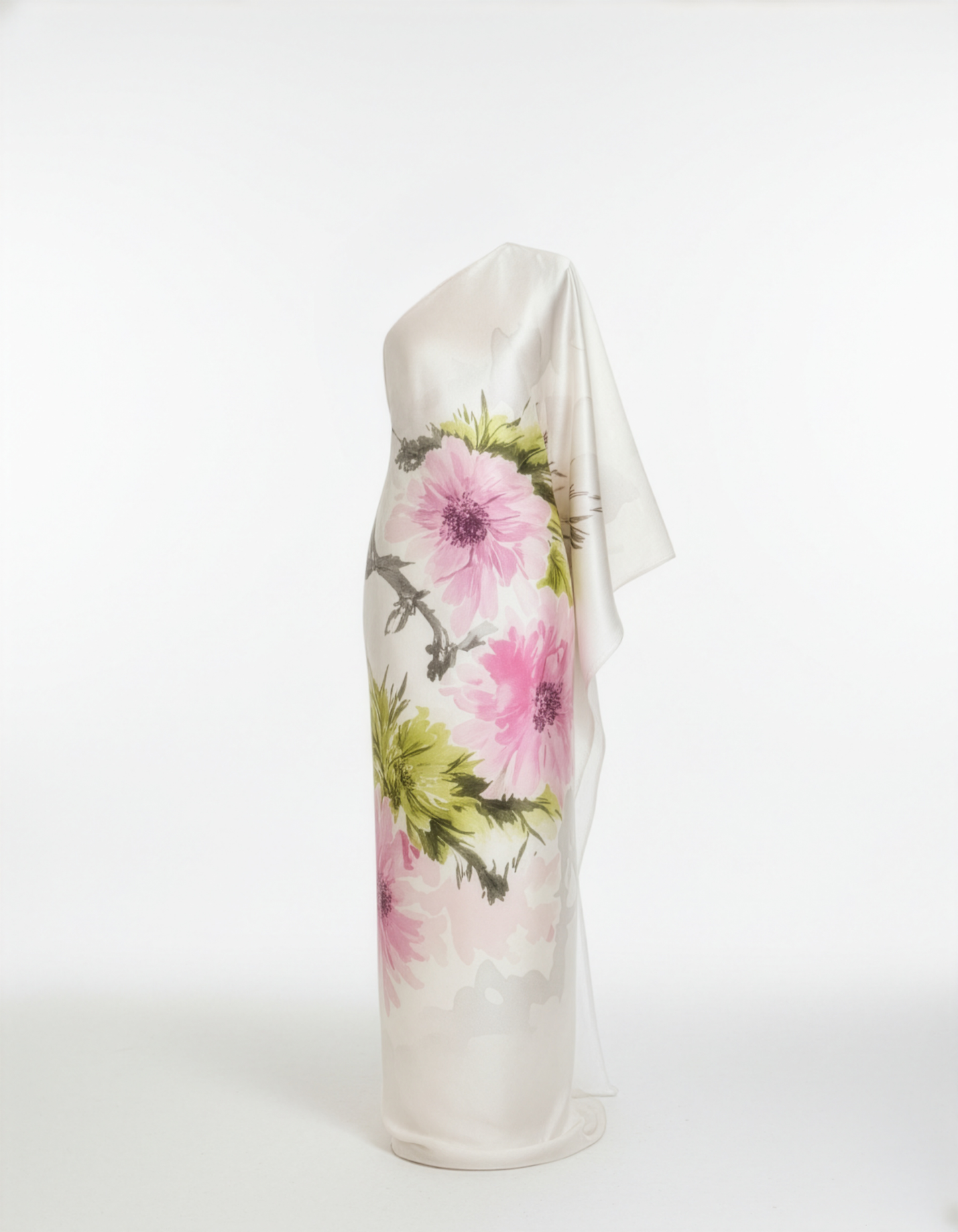 Floral Cream One Kaftan Dress