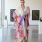 Floral Cream Kaftan Cover Up