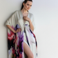 Floral Cream Kaftan Cover Up