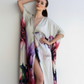 Floral Cream Kaftan Cover Up