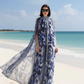 Majolica Oversized Cape Kaftan