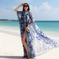 Majolica Oversized Cape Kaftan