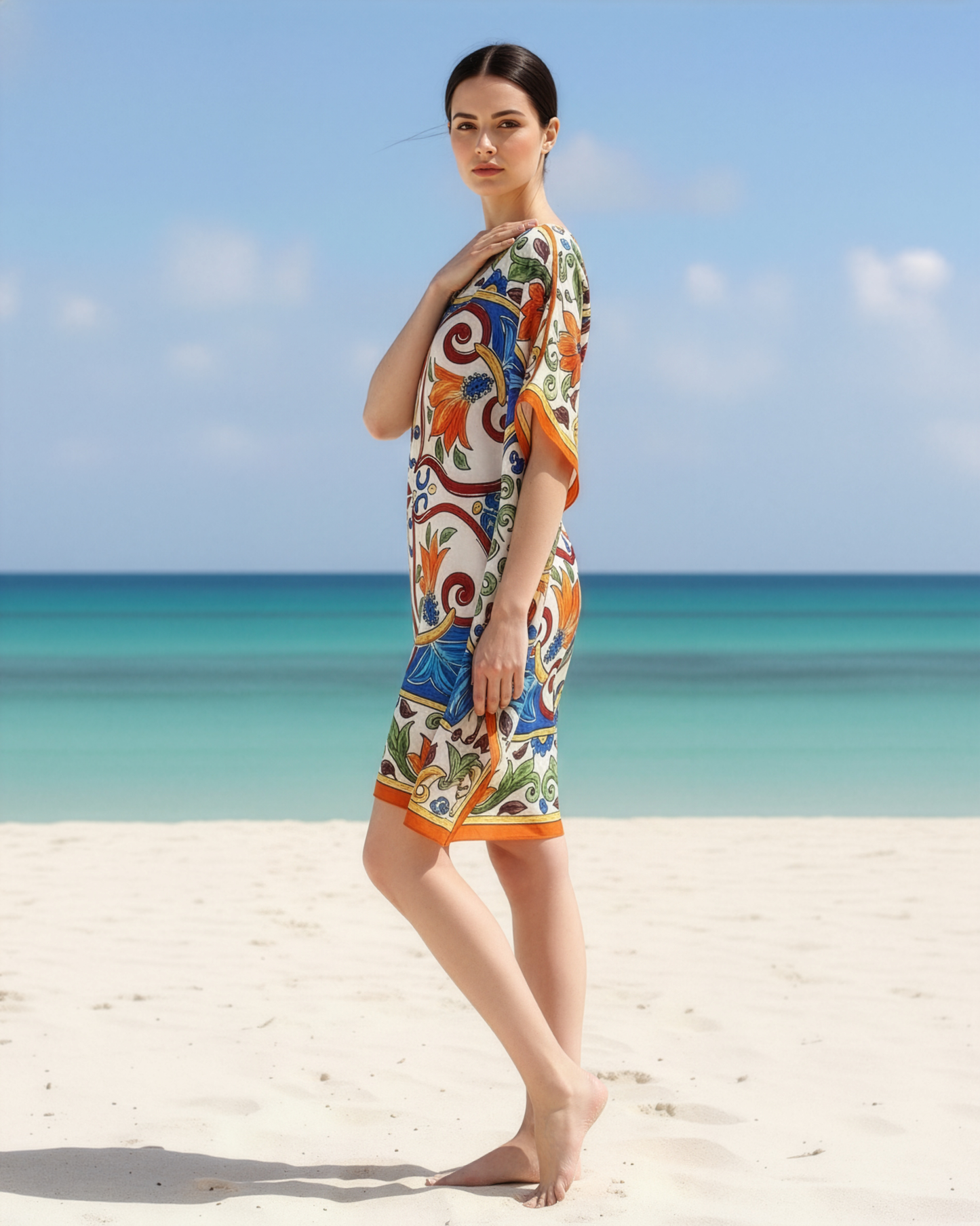 Multi Majolica Kaftan