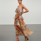 LUXE Pastel Flora Ruffle Maxi