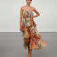 LUXE Pastel Flora Ruffle Maxi