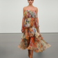LUXE Pastel Flora Ruffle Maxi