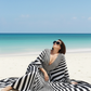Stripes Kaftan Cover Up