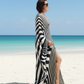 Stripes Kaftan Cover Up