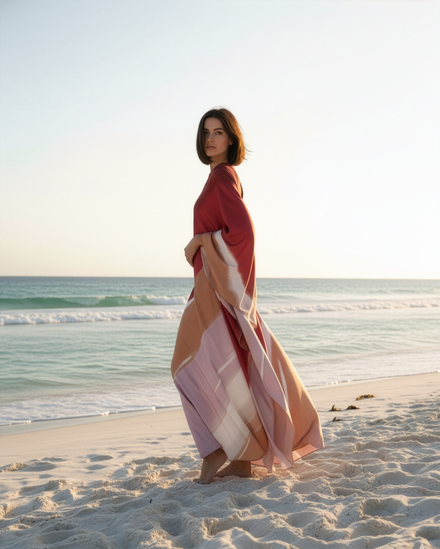 Four Stripes Kaftan Dress