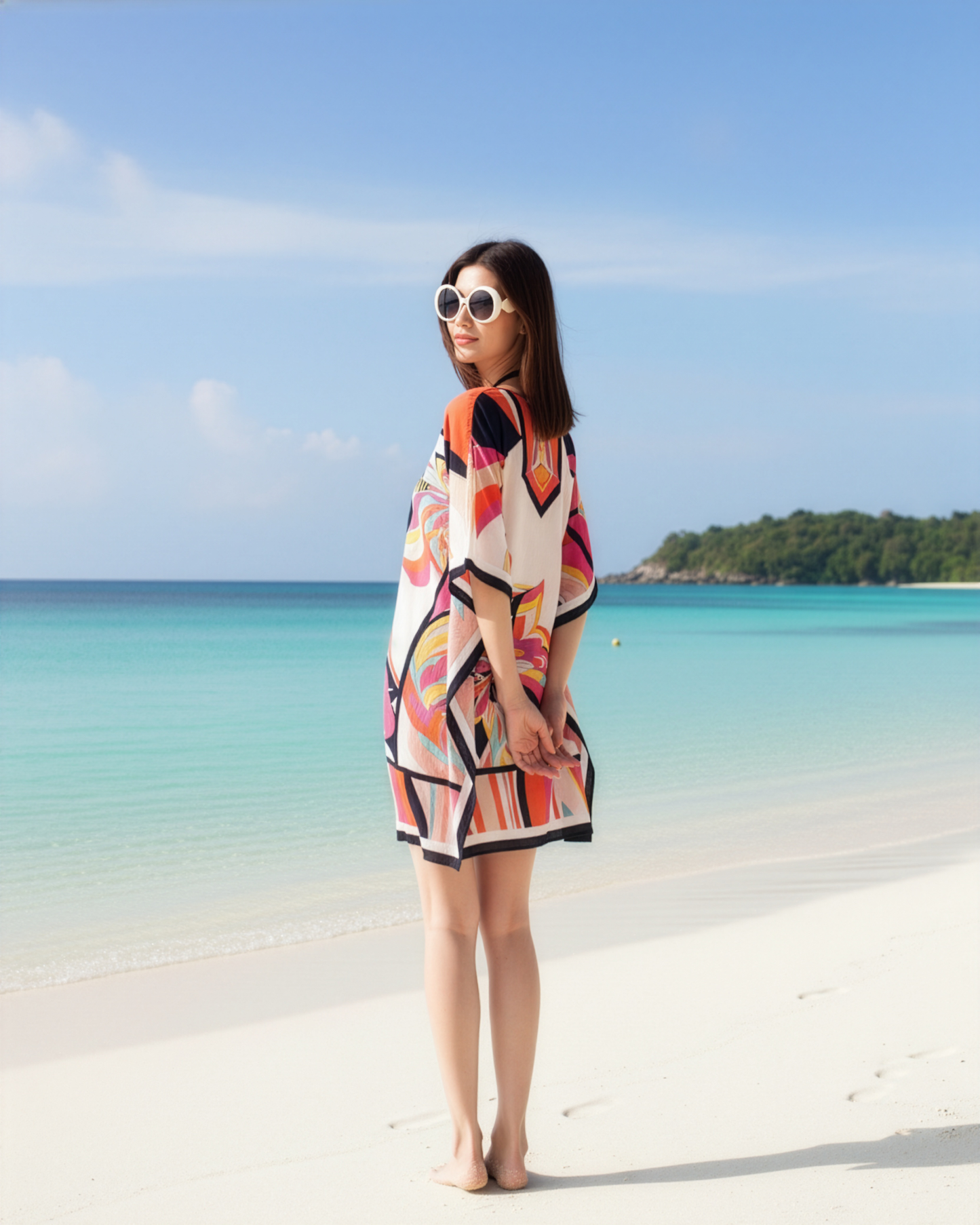 Flower Abstract Kaftan