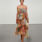 LUXE Pastel Flora Ruffle Maxi