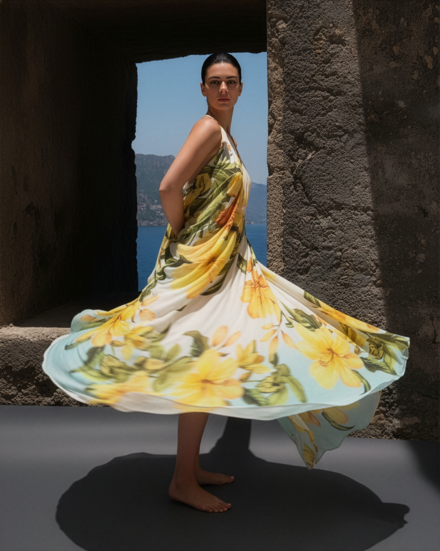 Lily ColourBlock One Shoulder Dress