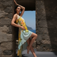 Lily ColourBlock One Shoulder Dress