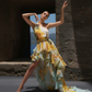 LUXE Lily ColourBlock Ruffle One Shoulder Gown