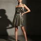 Serena Gold Metal Dress