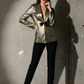 LUXE Metallic Vintage Gold Blazer