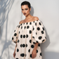 Polka Off Shoulder Dress